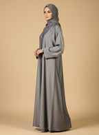 Silver Grace Abaya