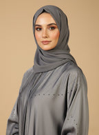 Silver Grace Abaya